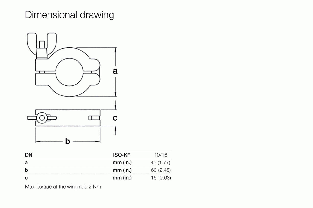 Vòng kẹp ISO-KF 1