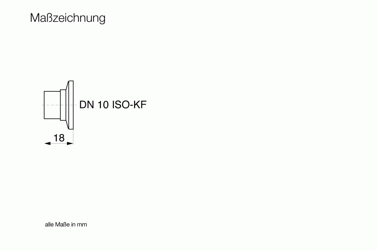 Mặt bích kết nối cho van micro - DN 10 ISO-KF 0