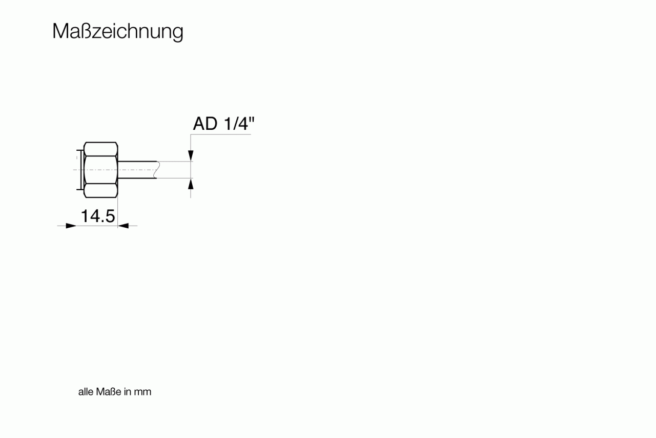 Ống nối cho van micro - 1/4