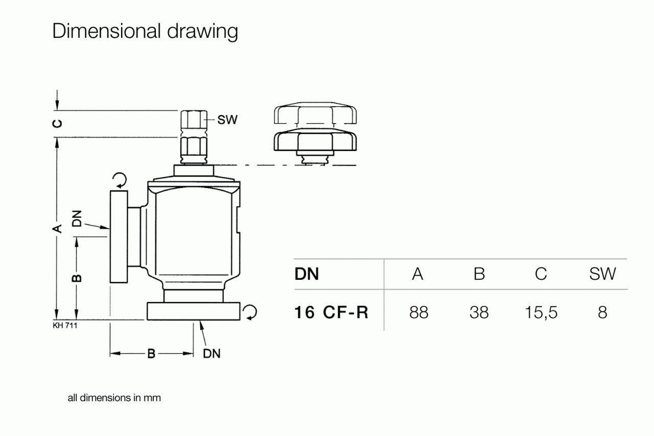 Van kim loại UHV 1